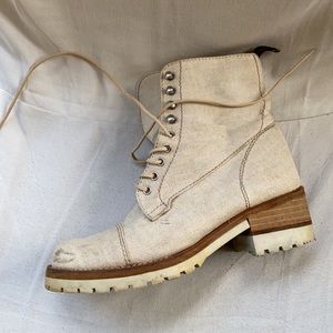 Espace   Vintage Linen Boots